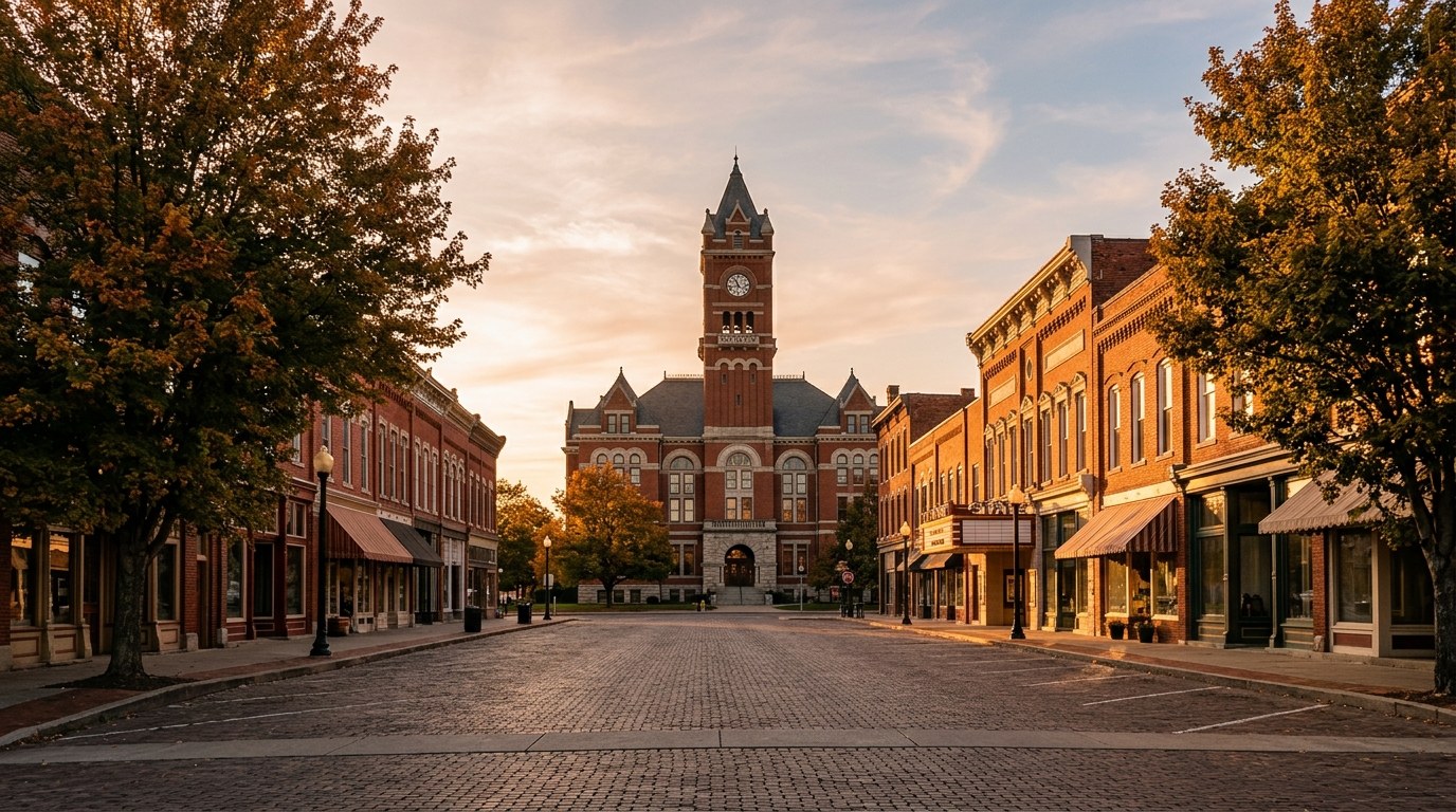 Elizabethtown, KY skyline, editorial photograph.