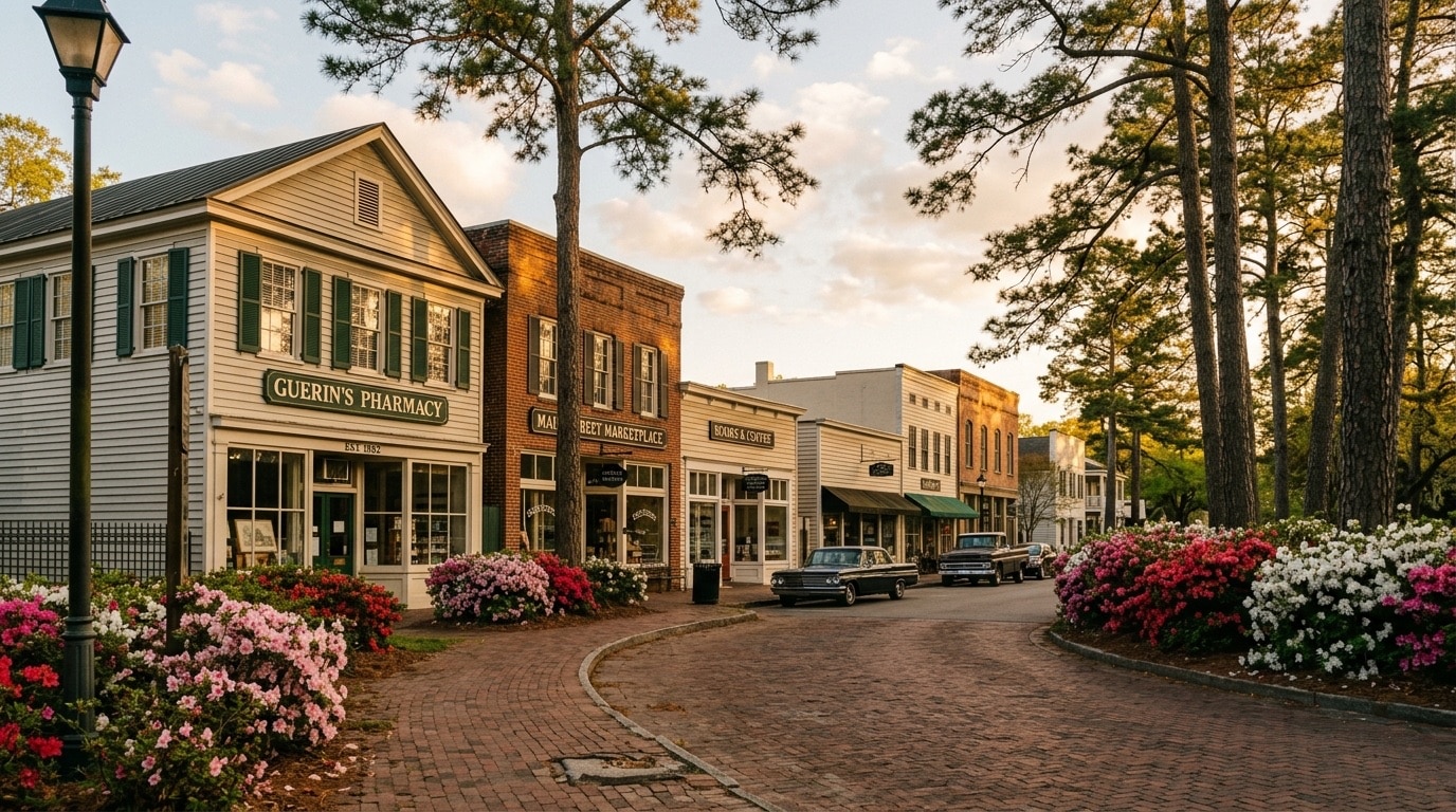 Summerville, SC skyline, editorial photograph.